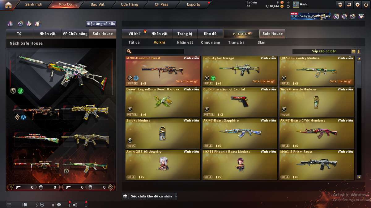shop acc cf uy tin gia re